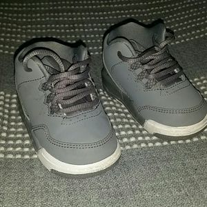 Jordan Flight Gray Hightops 4c shoes